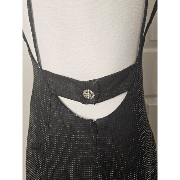 Betsey & Adam Vintage Black Metallic Formal Dress - Picture 8 of 12